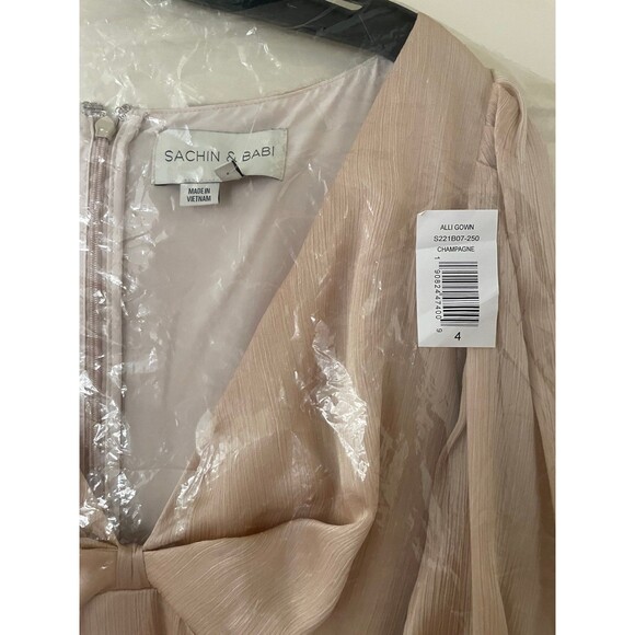 Sachin & Babi Tan Dress | NWT | Elegant Midi Dress | Size 4 - Picture 2 of 8